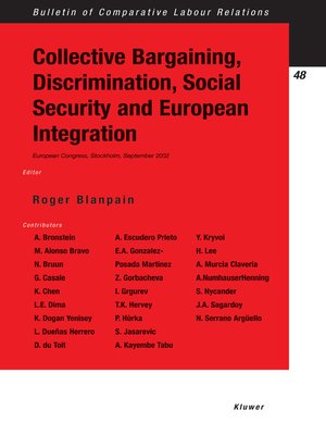 cover image of Collective Bargaining, Discrimination, Social Security and European Integration
